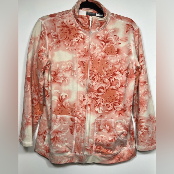 Additions by Chicos Womens Zip Up Jacket Plus Size 1 Lightweight - Picture 1 of 3